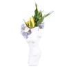 Female Body Vase White Ceramic Creative Feminine Curve Vases for Home Living Room Guesthouse