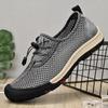 Spring Summer Men Lofer Shoes Breathable Formal Mesh Flats Light Soft Man Sneakers Outdoor Hollow Out Treking Footwear Sandals