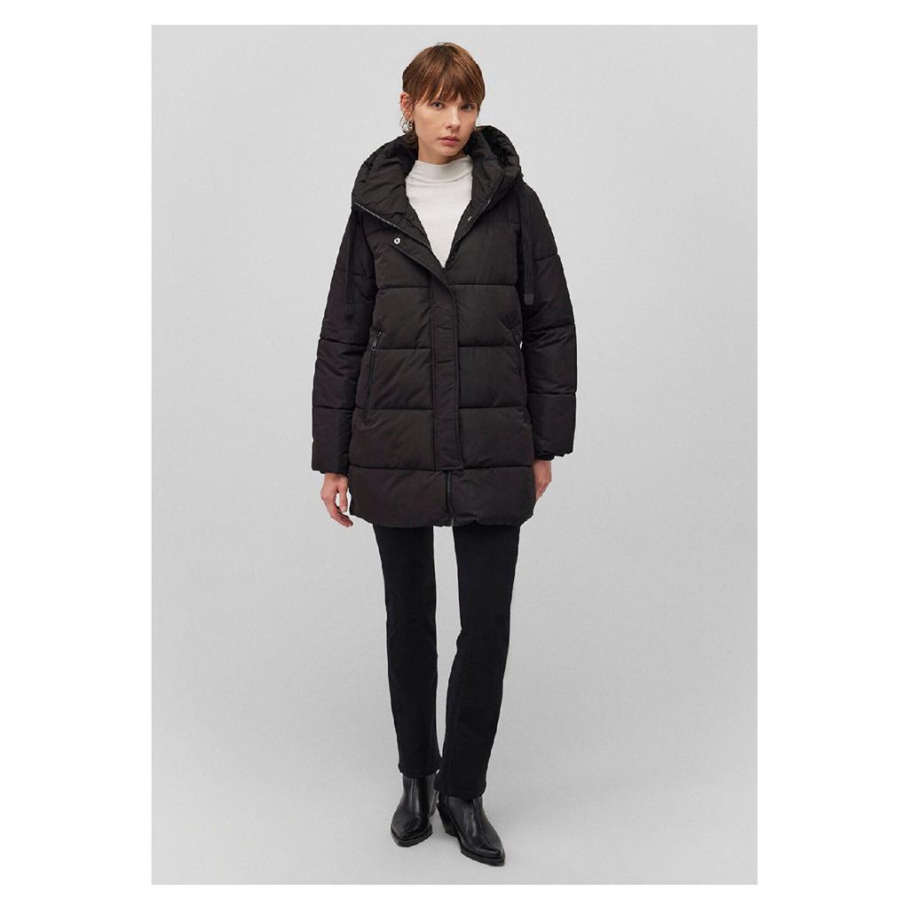 Hooded Beige Puffer Jacket 1110150-70144