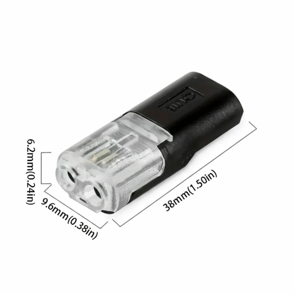 22-20AWG Pluggable Wire Connector 2pin Led Light Cable Connector Wire Connection