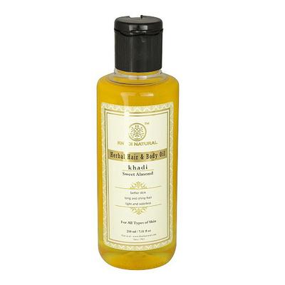 Natural Almond Oil for Hair and Body (210 Ml), Herbal Hair And Body Oil Sweet Almond,