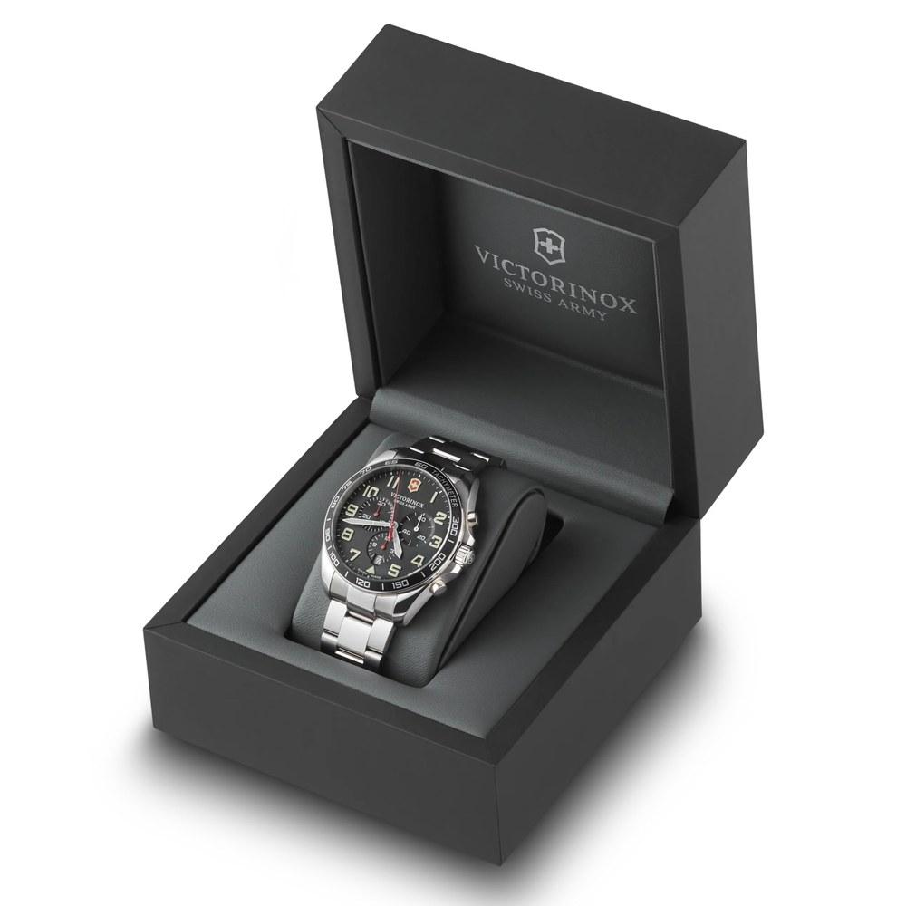 Victorinox FIELDFORCE CHRONO Watch 241855 Black 5-Year Warranty