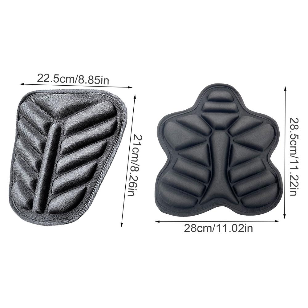 3D Motorcycle Seat Cushion Motorbike Pillow Pad Anti Cover Slip Gel Seat Cushion Durable Sunscreen Comfort Gel Foam Seat Pad