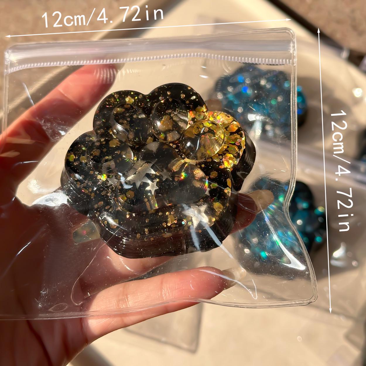 

Гигантская прозрачная игрушка-сквиши в виде кошачьей лапы – Очень большая антистресс-игрушка для декомпрессии, похожая на глину