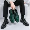Business Men Formal Leather Shoes British and Korean Style Trendy Wedding Banquet Brand Shoes Travel Shoes Sizes 38-46 Men Shoes