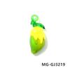 2Pcs Colorful Tiny Mango Charms Glass Pendant Cute Mini Fruits Ornaments DIY Craft Supplies Perfect Gifts for Handmade Lovers