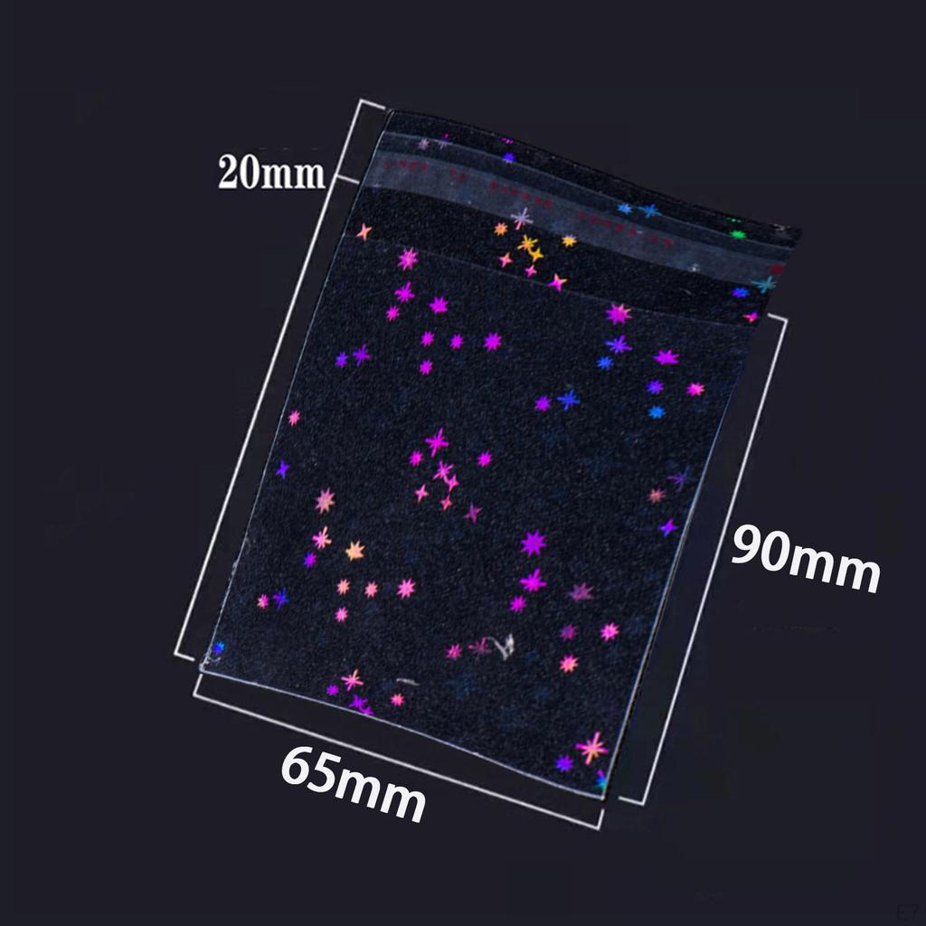 50 Stück Holografische Kartenhüllen Größe Abdeckung Spielhalter Hüllen Selbstklebend