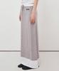 Nigaennikol Double Layered Long Skirt_Gray