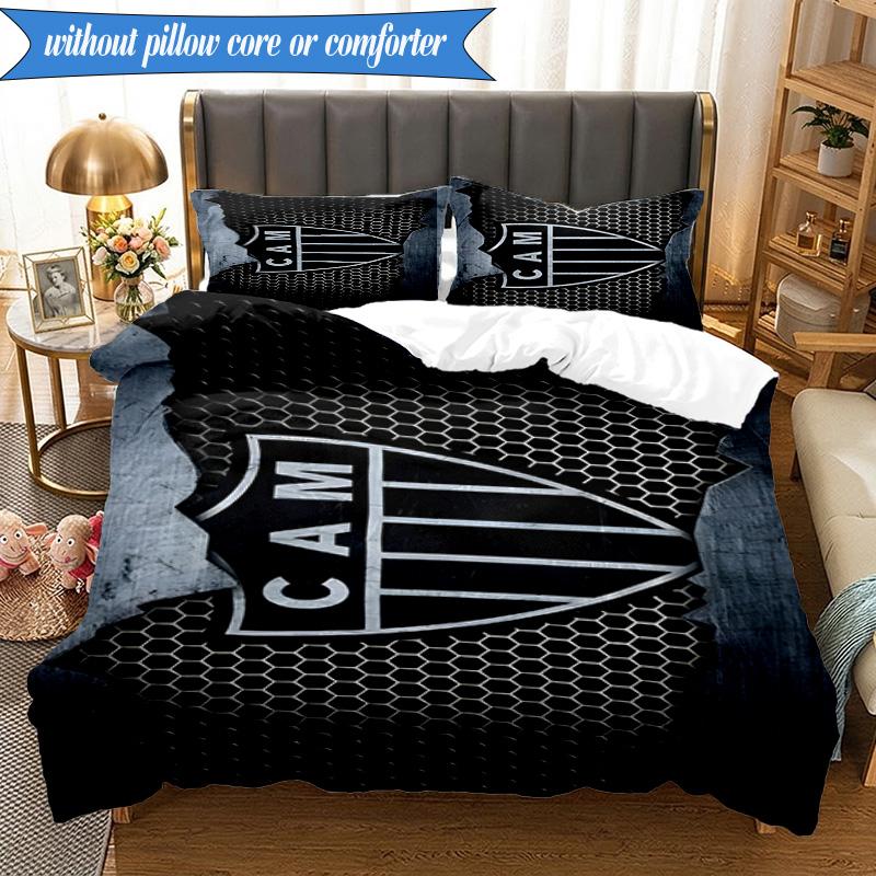 3PCS Love For Atlético Printed Soft Bedding Set,Including 1pc Duvet Cover And 2pcs Pillowcases Perfect for Bedroom, Dormitory, Fan Gift