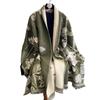 Autumn Plants And Flowers Imitation Cashmere Jacquard Scarf Women'S Simple And Versatile Thickened Warm Scarf Shawl