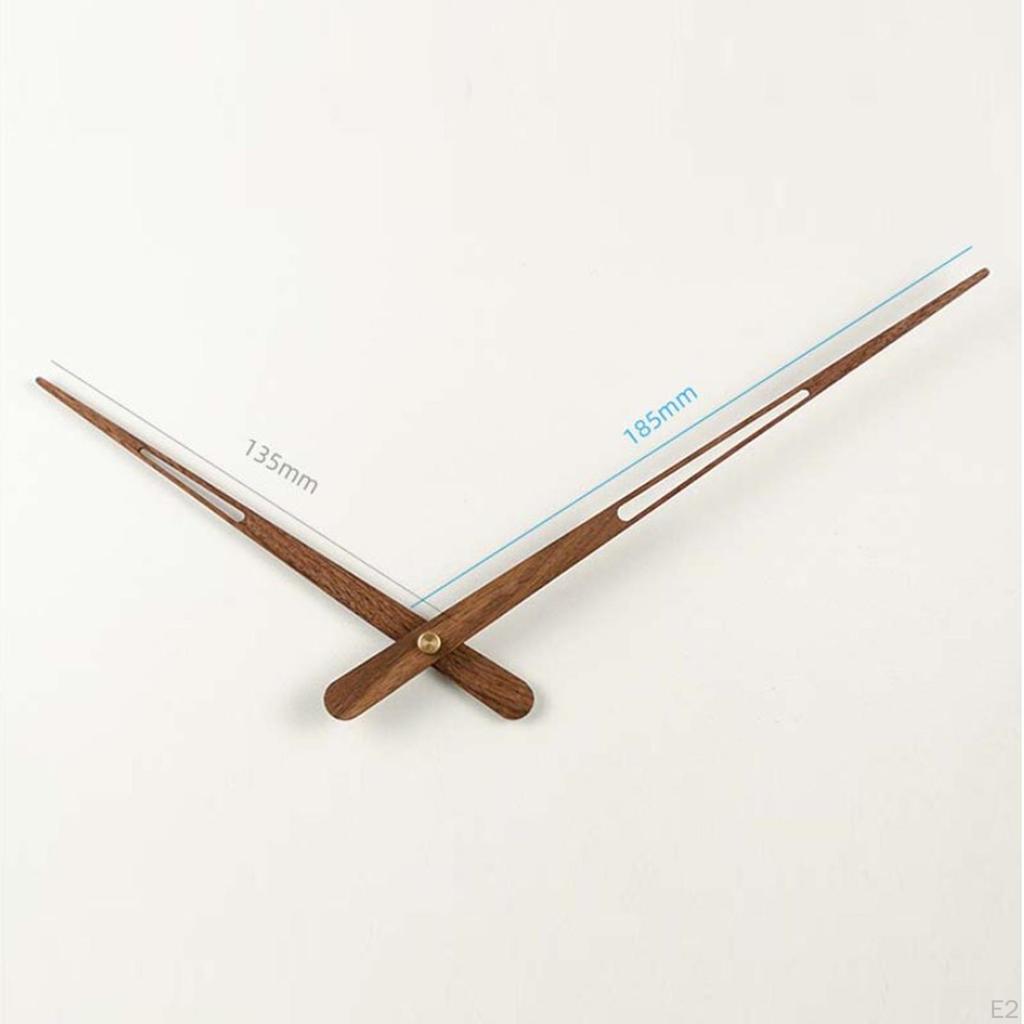 Replacement Wall Clock Hands Fittings for Mechanism Easy to Read Lightweight No Ticking Hanging