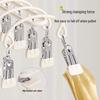 Stainless Steel Sock Drying Rack with Multiple Clips for Balcony and Dormitory Use