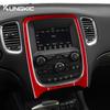Carbon Fiber Style Interior Moulding for Dodge Durango 2014-2020 Central Control Panel Navigation Trim