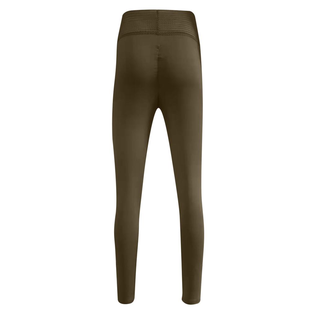 Frauen Solide Sport Fitness Yoga Hosen Elastizität Atmungsaktiv Hohe Taille Hosen