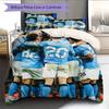 Man City Player Pattern Bedding Home Decoration Birthday Gift ( 1 duvet cover + 2 pillowcase, without core),fan merchandise.