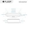 FLEOR 1PCS Cream Yellow Ceramic Electric Guitar Dual Rails Pickup Single Coil Sized Humbucker Pickup For ST Guitar, 6K/9K/12K