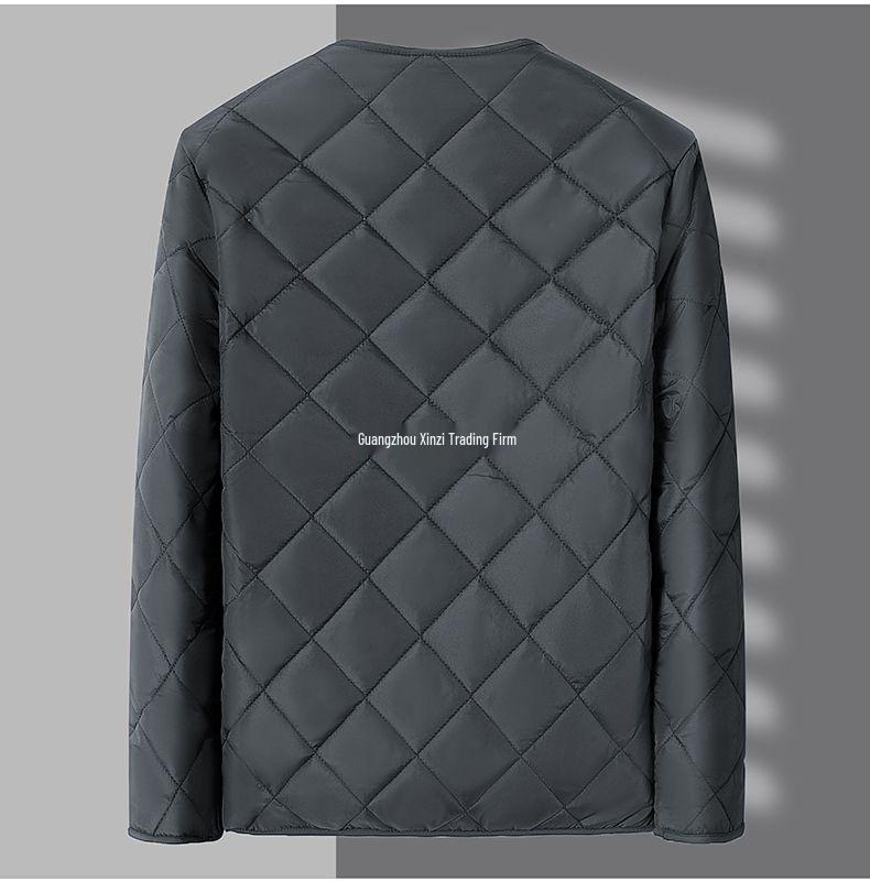 Men's Thickened Velvet-Lined Cotton Jacket for Cold Protection - Winter Warmth, Middle-Aged & Elderly Dad's Style