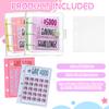 4 Pcs Money Saving Binder Envelope Dollar Savings Challenge Book Save $500 $1000 $2100 $5000 Reusable With Portable Stickers For
