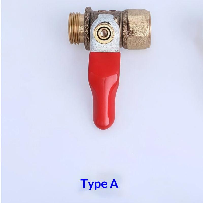 Heavy Duty Brass Steel Ball Valve Leakproof Non Slip Handle Gas Water Fitting For Garden Irrigation Agricultural Spraying Hoses