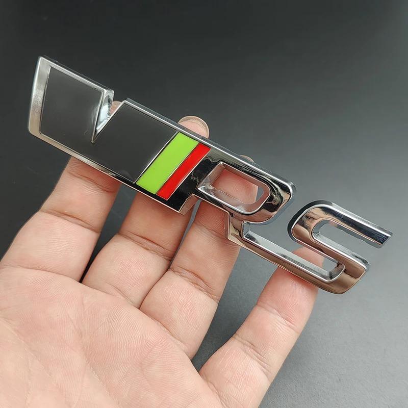 3D Metal VRS Logo Car Emblem Rear Tail Bumper Badge Sticker For Skoda Rapid Octavia 2 3 A5 RS Kodiaq Fabia Superb Accessories