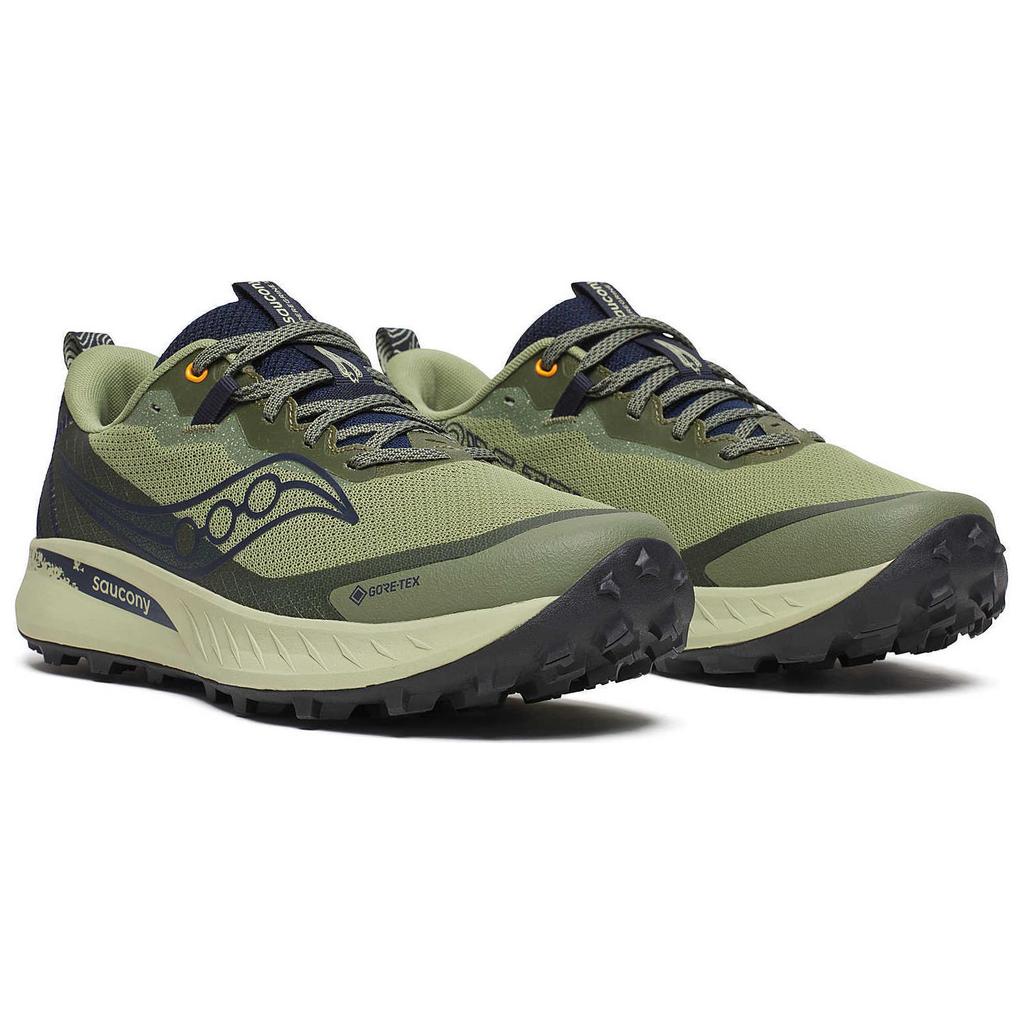 Saucony Peregrine 15 GORE-TEX Hemlock Navy Men Sneakers Green S20992-162