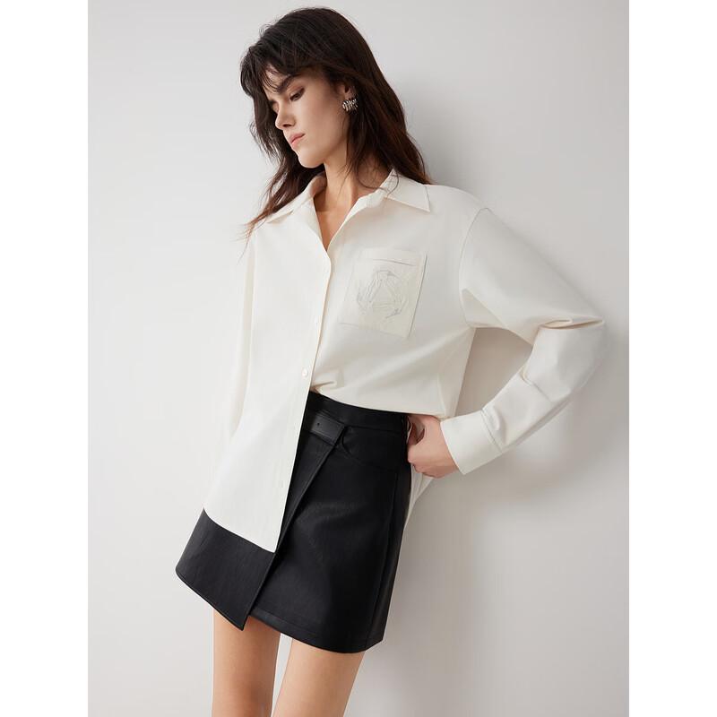 ELLE French Lapel Design Shirt