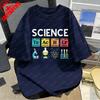 Science EleUnisexts Tee Lab Tools Print TShirt Chemistry Casual Style Student Summer Fashion Trendy Cotton Tops Women Clothes