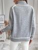 Women's Loose Fit High Neck Solid Color Knit Pullover Sweater