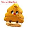 Christmas Tree Plush Pillow With Blanket For Holiday Home Decor