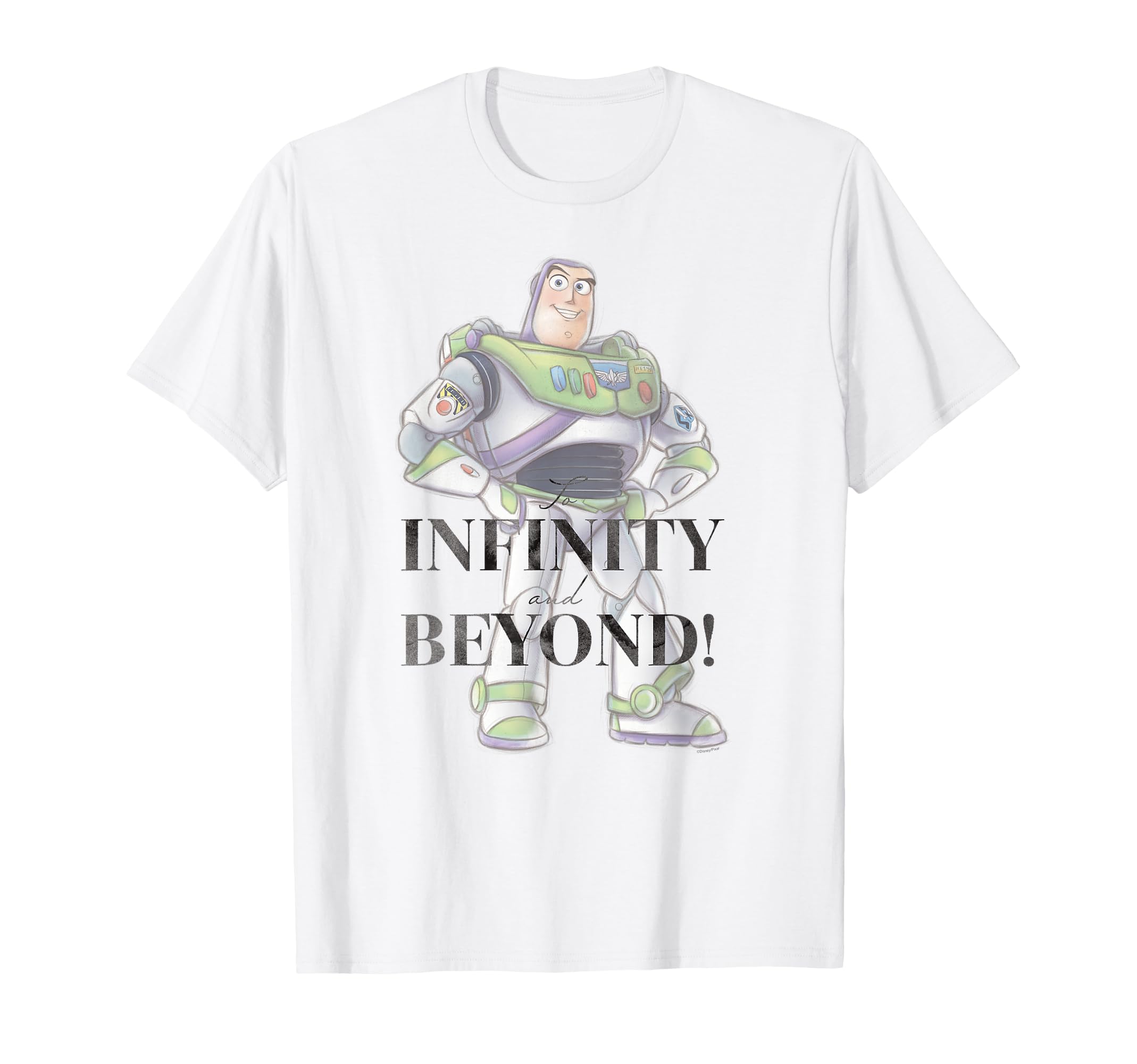 

Футболка Disney 100 и Pixar Toy Story Buzz Lightyear to Infinity белый