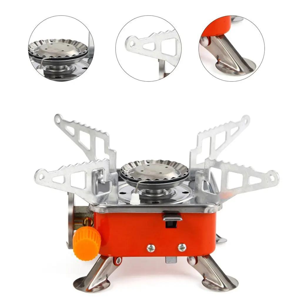 Portable Camping Gas Stove Mini High Power Foldable Windproof Cassette Stove Burner Outdoor Backpacking Camping Hiking Cooker Soft and Comfortable
