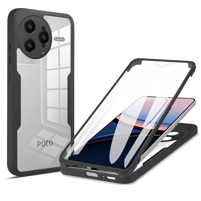 

Чохол 360 повного захисту для Xiaomi Redmi A5, Poco F7 Ultra, Poco F7 Pro Чохол з вбудованою захисною плівкою для екрана for Xiaomi Poco F7 Ultra чорний