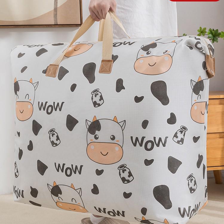 Waterproof Cotton Quilt & Clothes Storage Bag: Large-Capacity, Moisture-Proof Organizer for Moving
