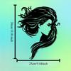 Metal Wall Art Woman Silhouette Statue Mural Rust Resistant Home Decor Gift for Valentine Wedding Romantic Bedroom