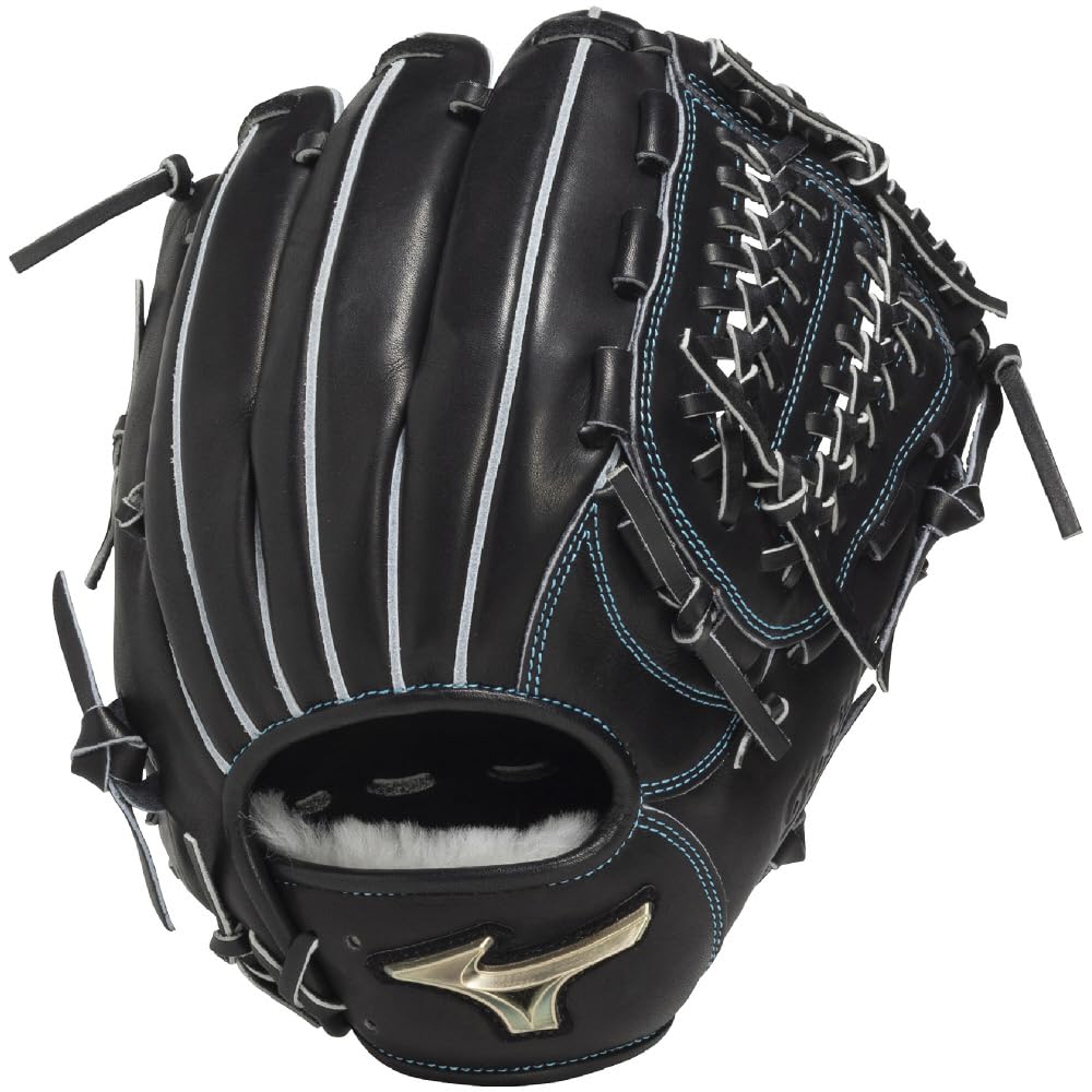Mizuno Baseball Glove Teen Age Outfielder Model 16N Size Left-Handed Black