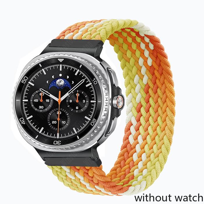 Elastic Braided Solo Strap for Samsung Galaxy Watch 8/8 Classic 40mm 44mm 46mm Nylon Band for Galaxy Watch Ultra(2025) 47mm Brac