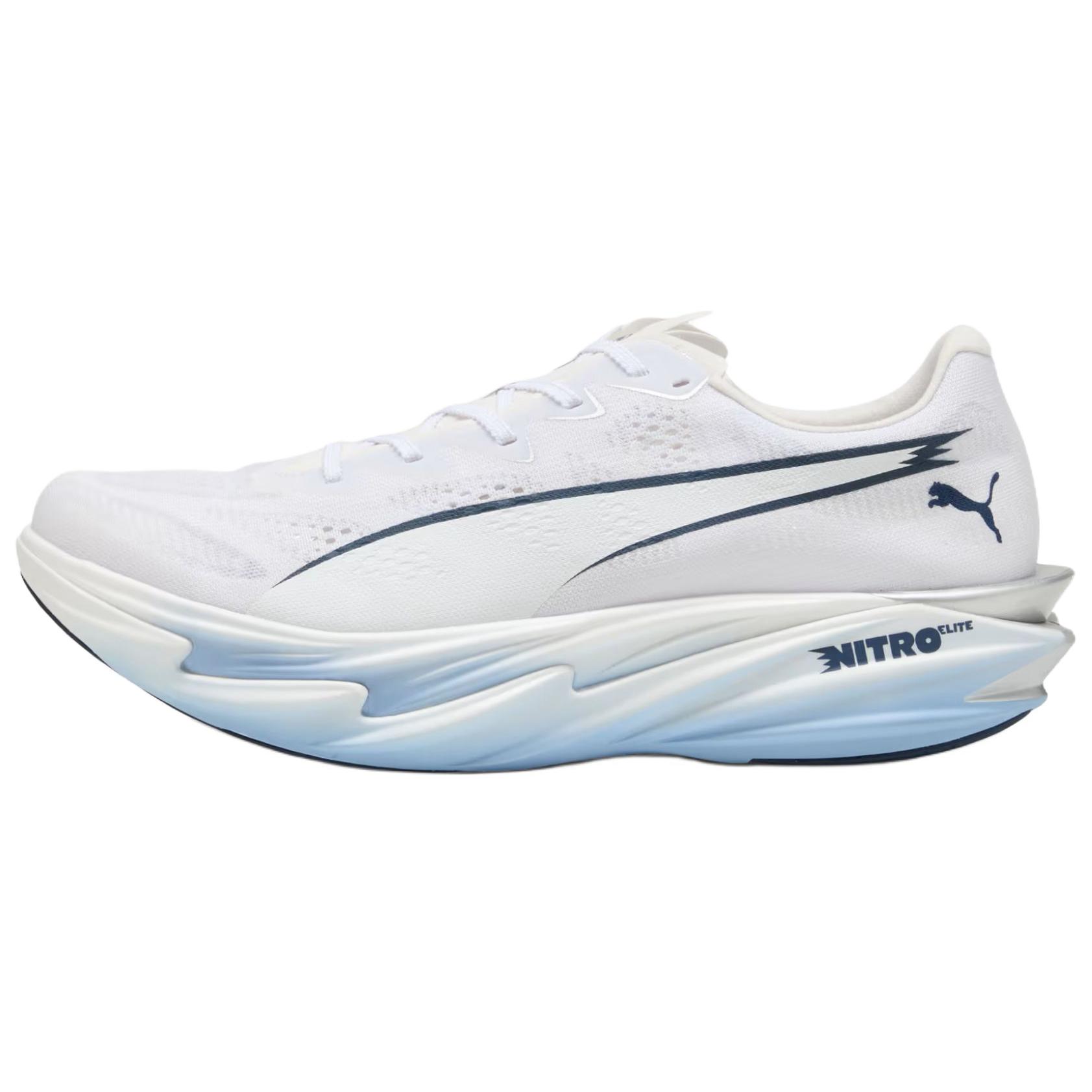 Puma Deviate Nitro Elite 4 2E Wide Comfortable Breathable Durable Responsive Running Shoes Men sneaker White 312127-09 43