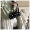 Niche Style Bowling Bag With Polka Dots, Fresh And Sweet Shoulder Bag, Commuting Fashion Trend, Armpit Pillow Bag