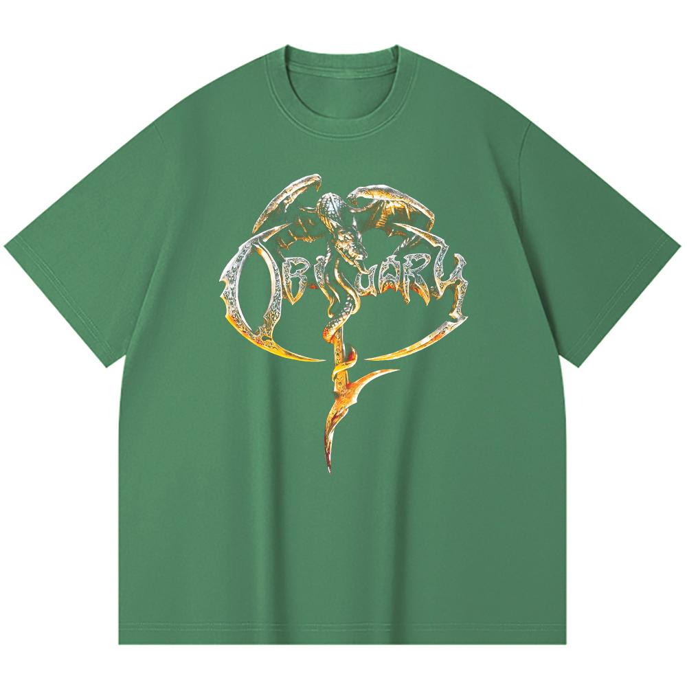 Tricou Heavy Metal 230 Gsm 100% Bumbac Imprimeu Trupă Rock Muzică Populară Tricou Unisex din Bumbac Gros