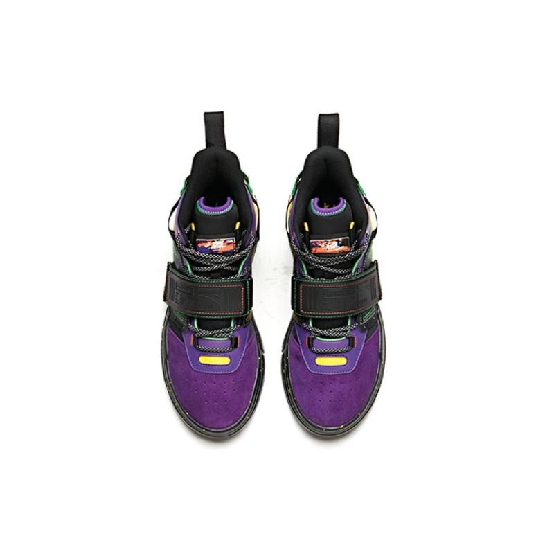 Stath x Anta Bastard Non-slip Lightweight High-Top Vintage Basketball Shoes Men's Radiant Purple Sneakers