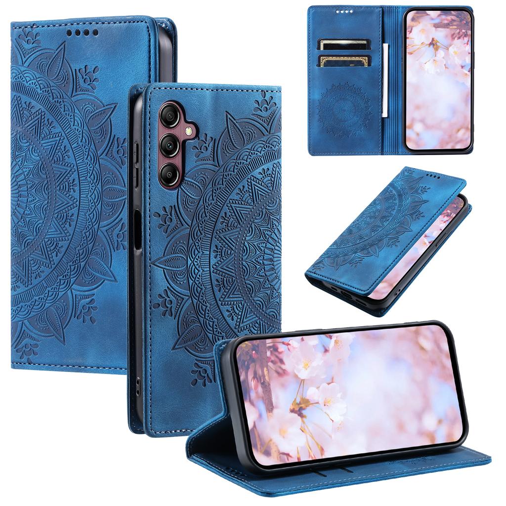 Чехол для Samsung Galaxy A17 Магнитная застежка Кожаный чехол для телефона С тисненым рисунком