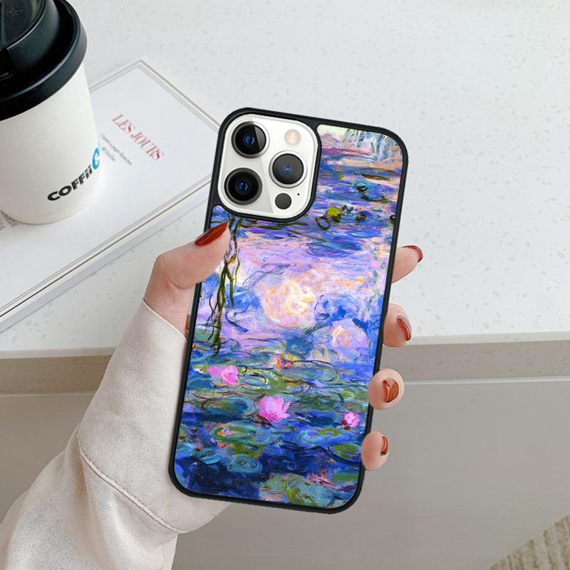Claude Monet Art Painting Phone Case For iPhone 17 Air 16 pro max 15 14 plus 12 13 Shell Cover coque