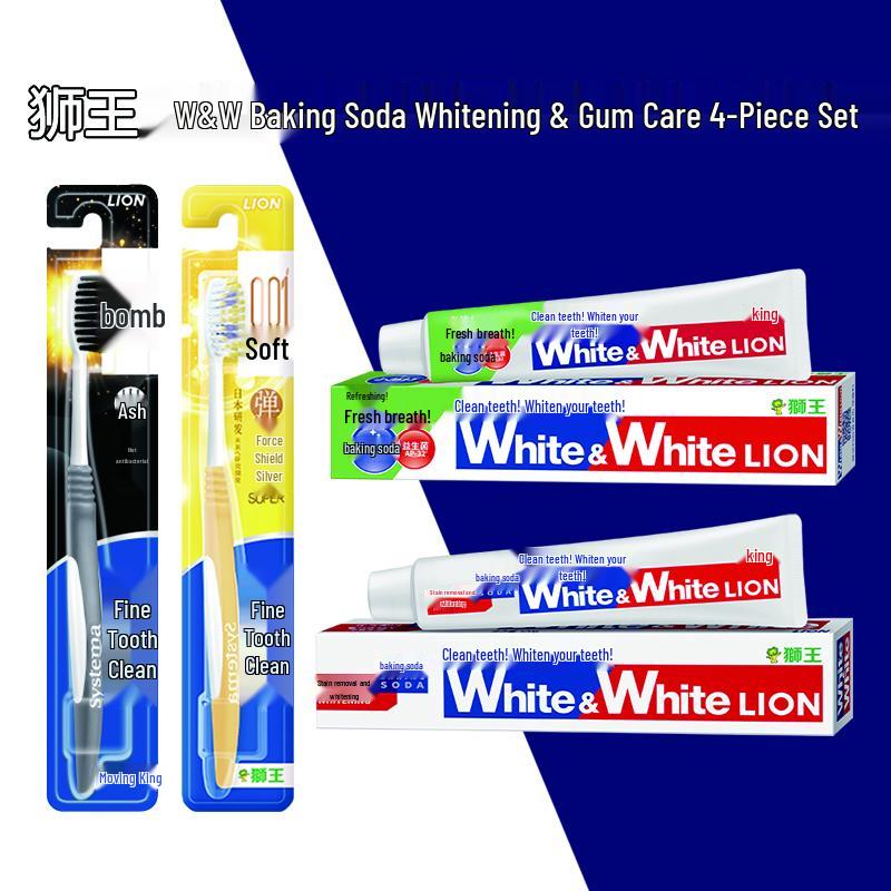

Lion W&W Baking Soda Whitening & Gum Care Set 1 Set