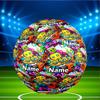 Custom Name Personalized Geometry Dash Print Size 5 Soccer Ball Training & Match Football, for Team, Kicking, Gift for Football