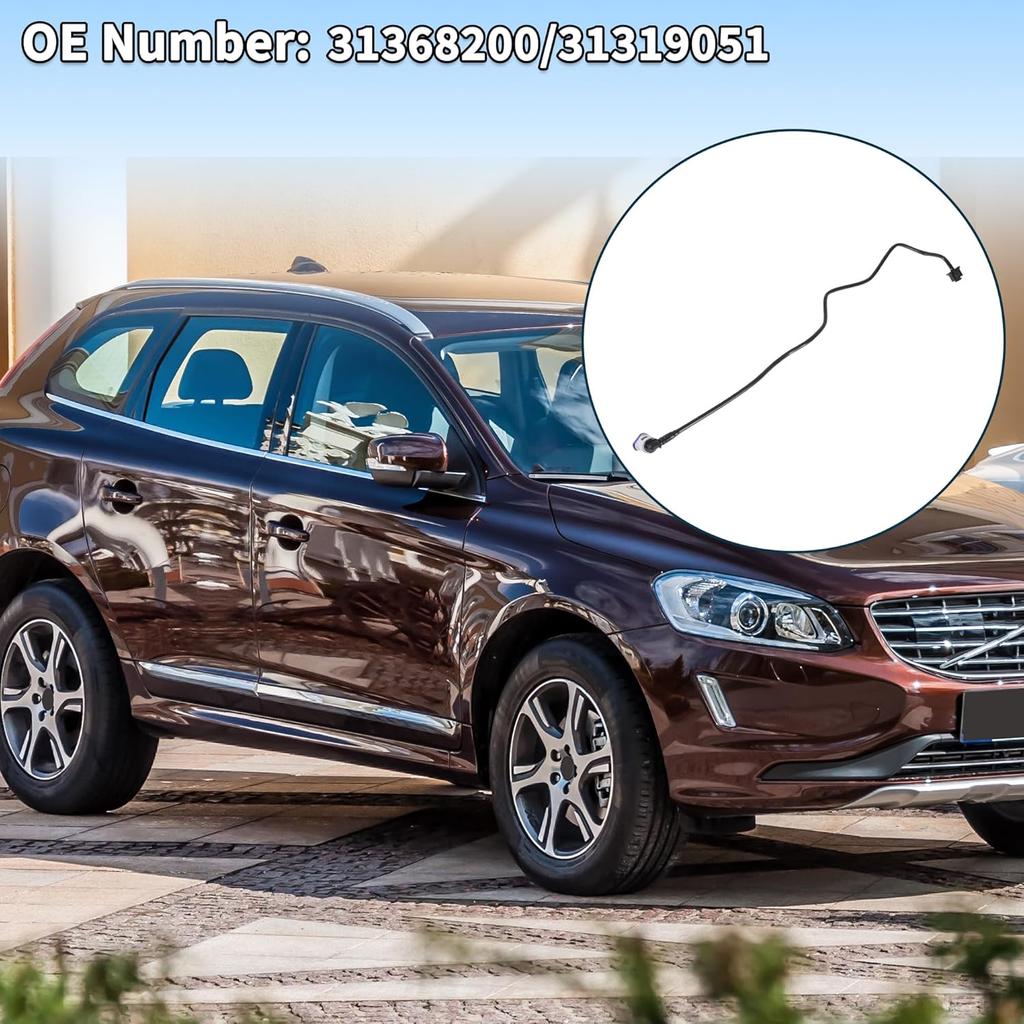 Tubo del radiatore per Volvo XC60 2010-2014 Plastica 1 Pezzo Tubo del liquido di raffreddamento
