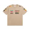 Red Bull Heren Dames F1 Raceteam T‑shirt, Zomer Korte Mouw Katoenen T‑shirt, Voor en Achter Print Casual Los Sport Topje, Meerkleurig