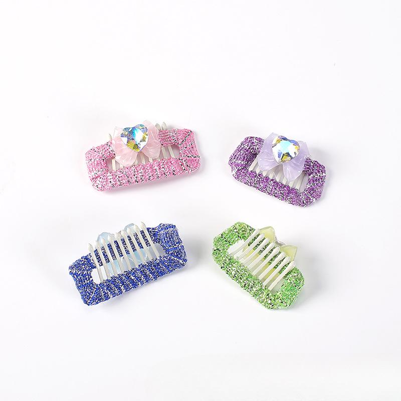 

Pet Groom Cat Hair Clip Colorful Scallion Wrapped with Rope Diamond Pet Headwear Decoration Dog Hair Clip Multiple Specification S