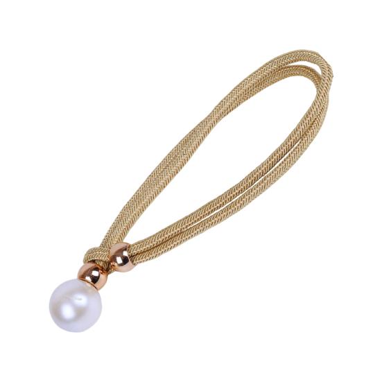1Pc Faux Pearl Curtain Tieback, Woven Rope Adjustable Curtain Holder, Stylish Bead End Draperies Holder for Living Room Bedroom Bathroom Dormitory