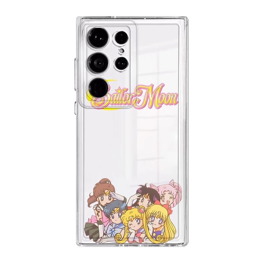 

Phone Cover Case for Samsung Galaxy S26 S25 Edge S20 Plus S21 S23 Ultra S22 FE Note 20 Ultra 10 S24 Cartoon Sailor Moon Galaxy S25 Edge