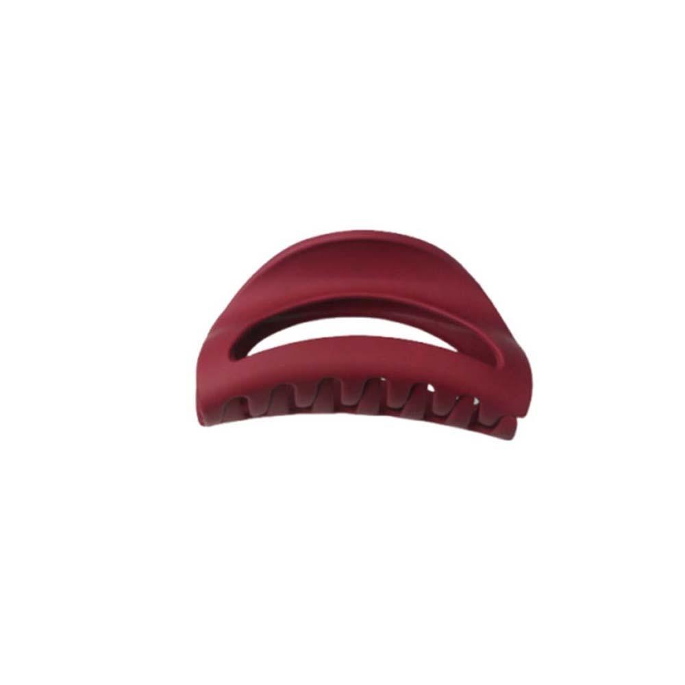 Safe Elastic Plastic Hair Claw Creative Solid Color Shark Clip Fashion Silicone Shark Clip  Daily